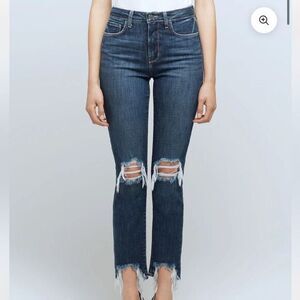 L'Agence Highline High Rise Distressed Skinny Jeans Size 26